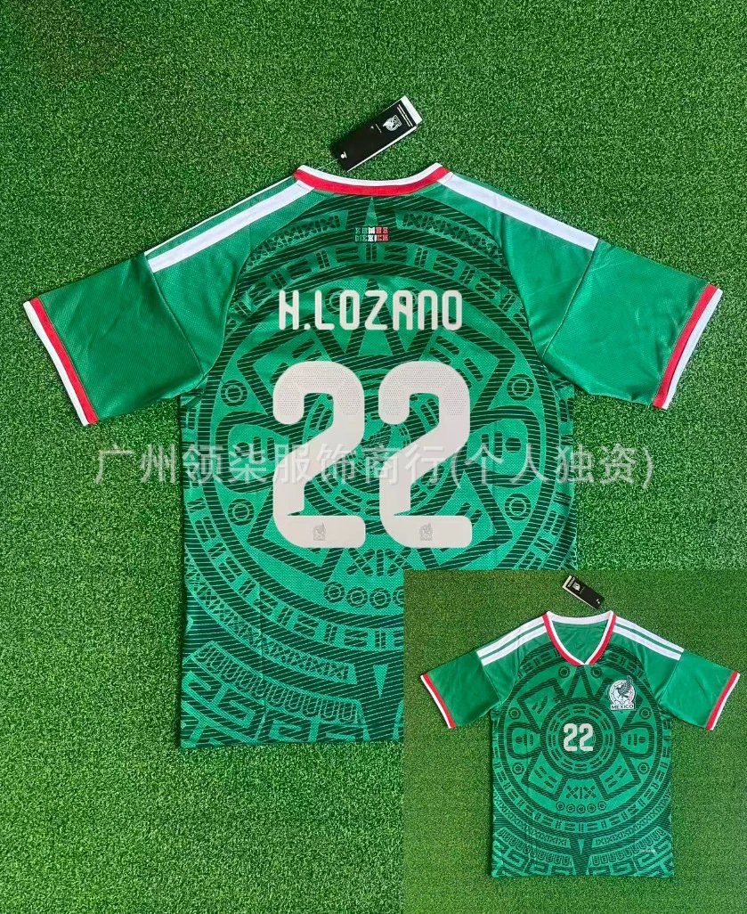adidas x Mexico Retro 1998 Home Aztec Jersey Green