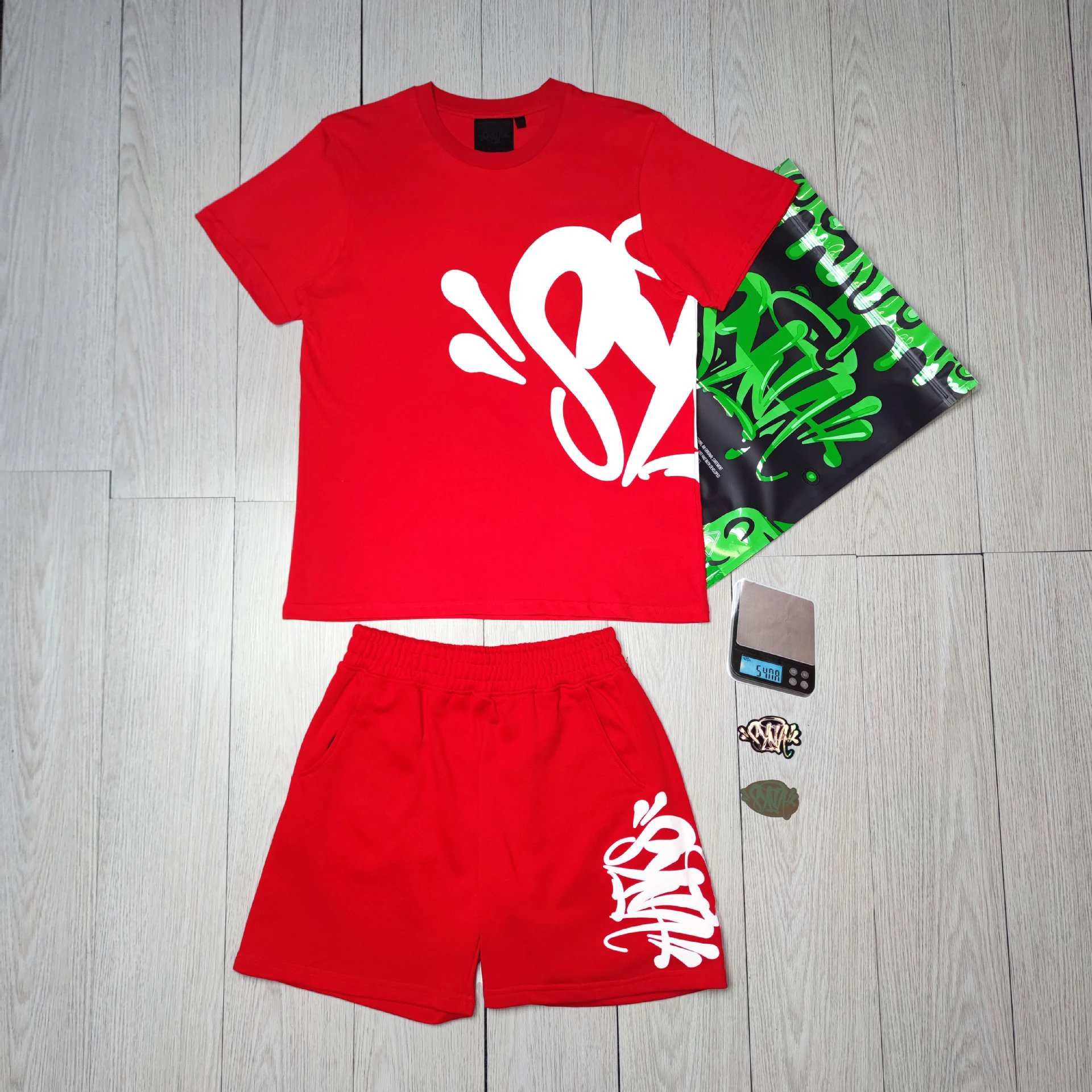 Red Outfit Set (With Accessories & Bag) - 44