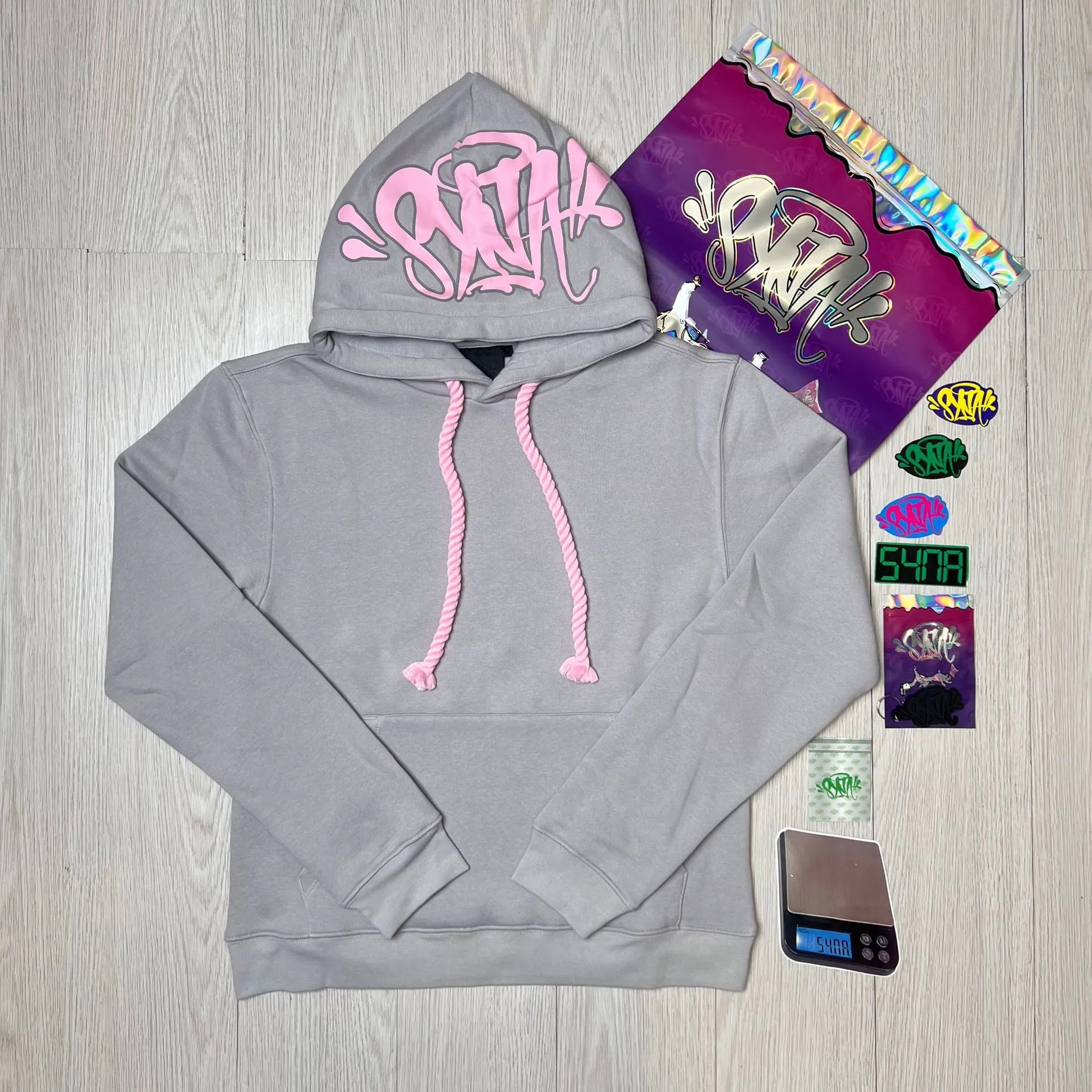Grey Hoodie (With Accessories & Bag) - 01
