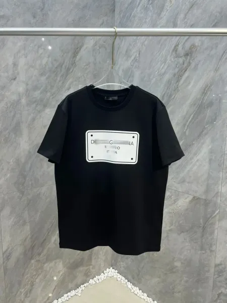 Dolce & Gabbana License Plate Graphic T-Shirt Black - 1