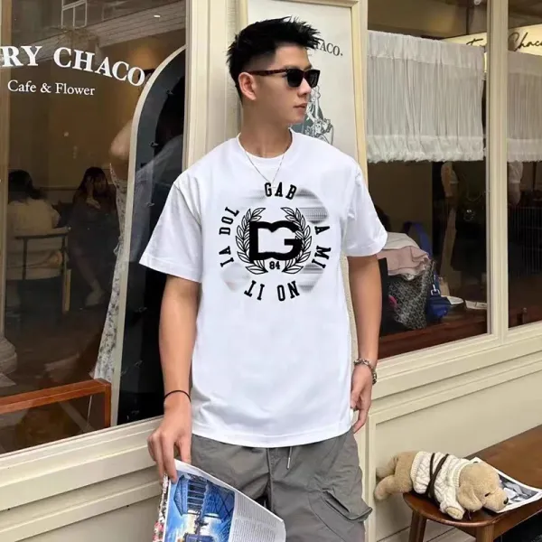 Dolce & Gabbana DG Logo Graphic White T-Shirt - 1