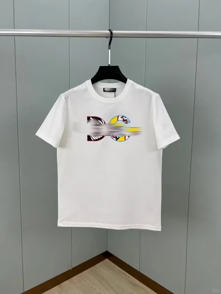 Dior CD Logo Print White T-Shirt - 1