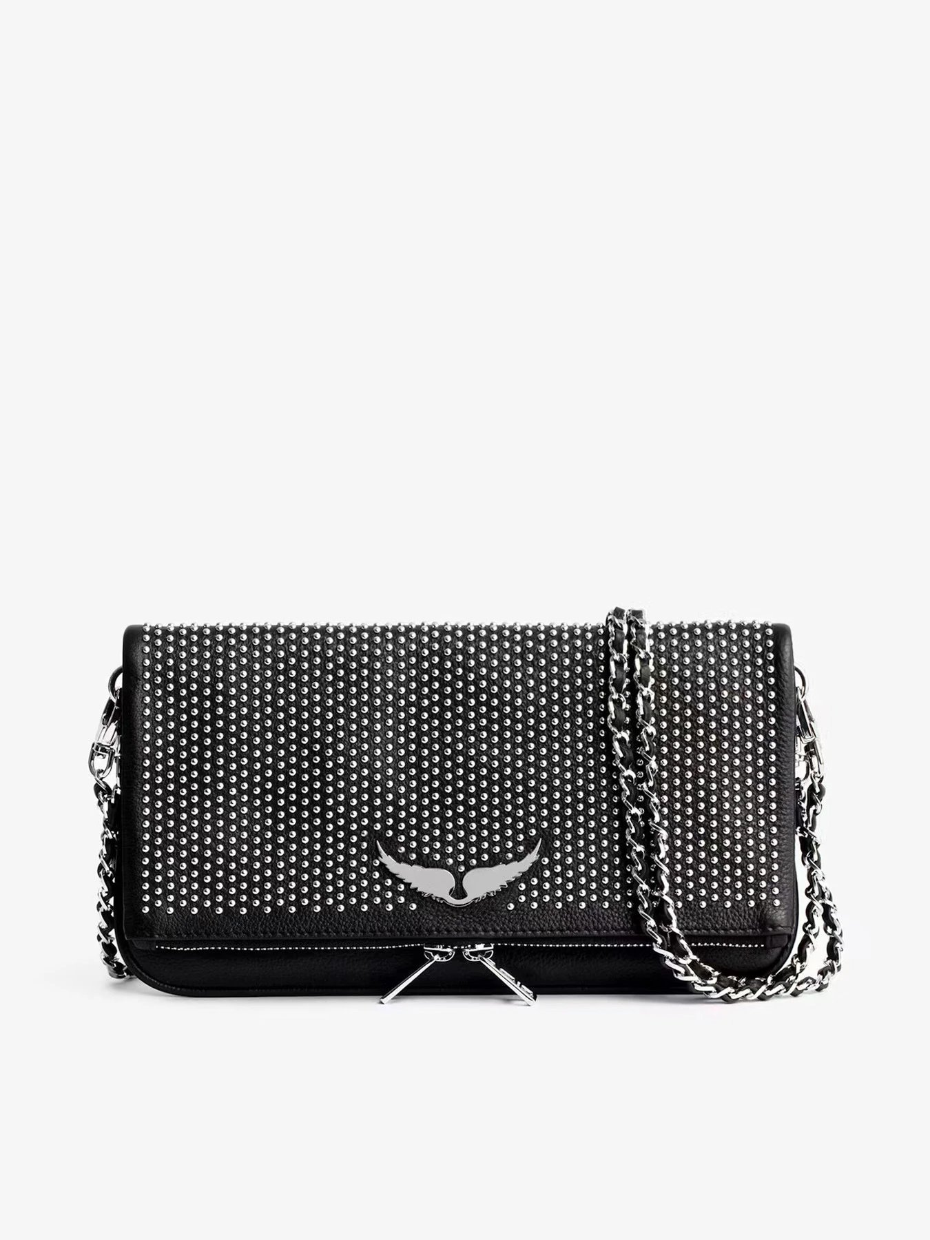 Unbranded Crossbody Bags Wing-Emblem Chain-Strap Tassel Bag — Full nail 2