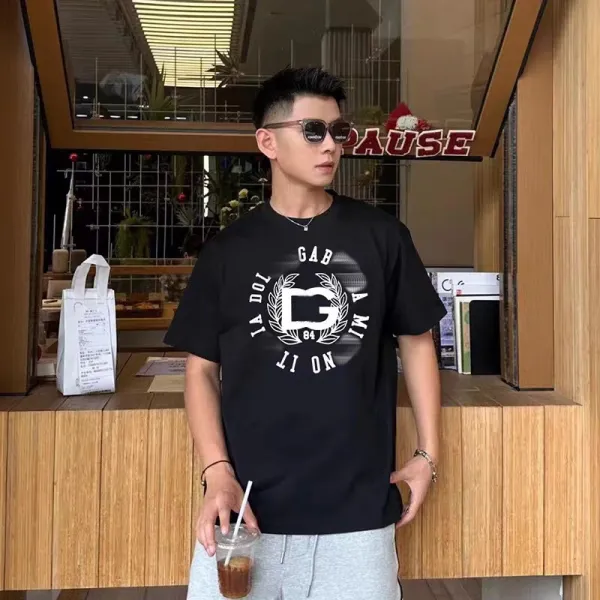 Design Graphic Print Black T-Shirt - 1