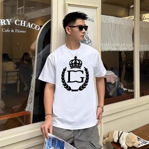 Design Crown Laurel Logo White T-Shirt - 1
