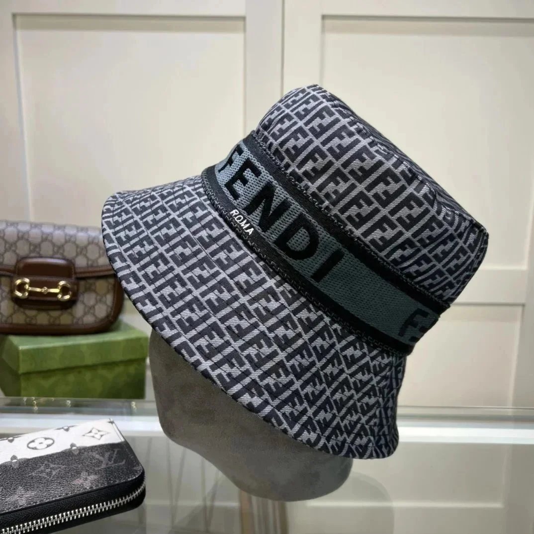 Fendi Hats FF Monogram Baseball Cap — 17