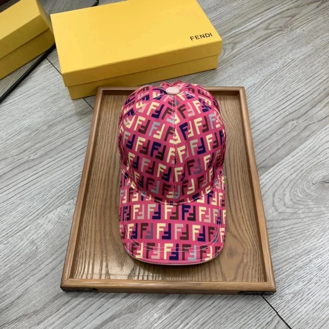 Fendi Hats FF Monogram Baseball Cap — 22