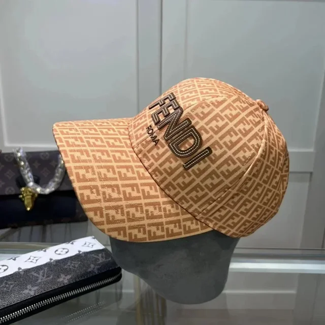 Fendi Hats FF Monogram Baseball Cap product detail image 1