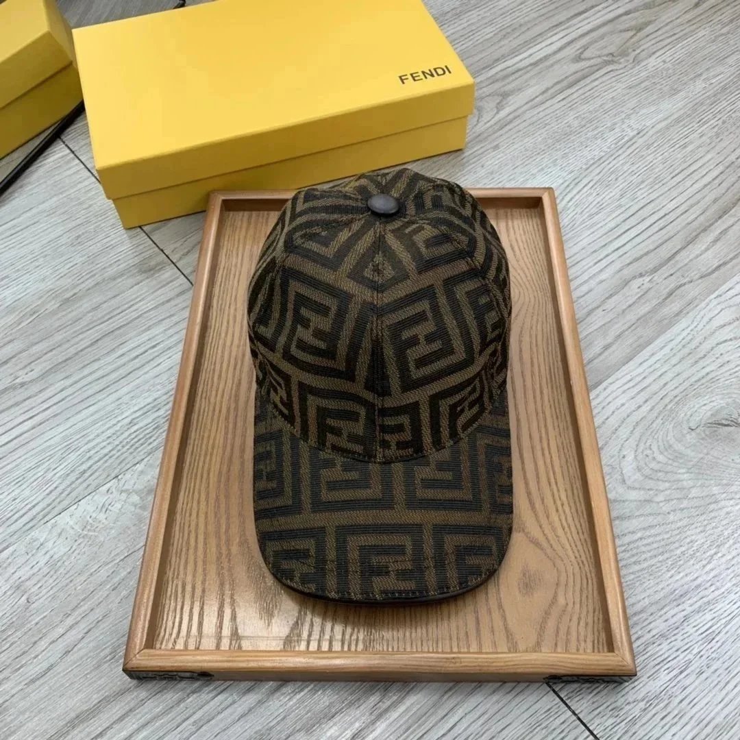 Fendi Hats FF Monogram Baseball Cap — 27