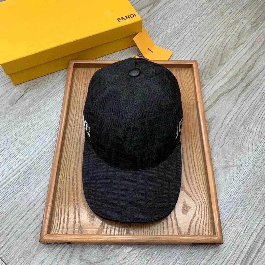 Fendi Hats FF Monogram Baseball Cap — 39