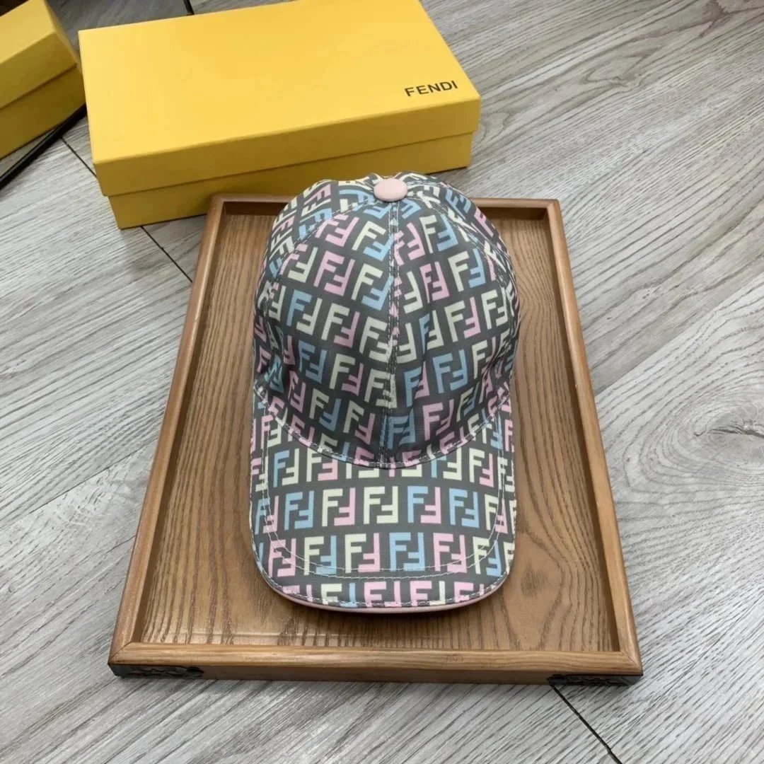Fendi Hats FF Monogram Baseball Cap — 24