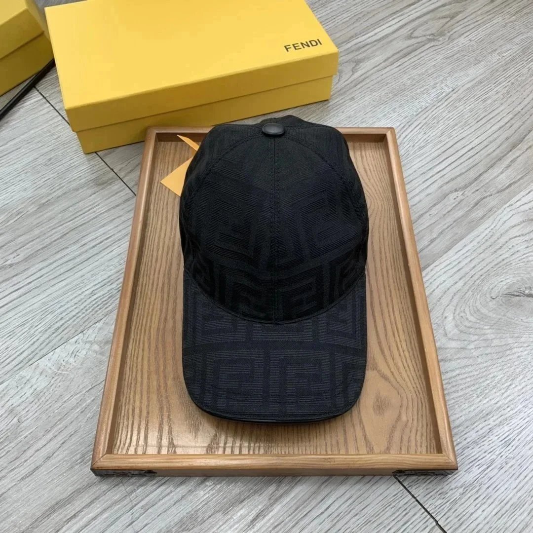 Fendi Hats FF Monogram Baseball Cap — 28
