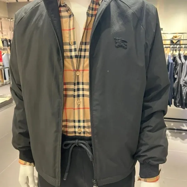 Burberry Lightweight Windbreaker Jacket Black Outerwear - 3
