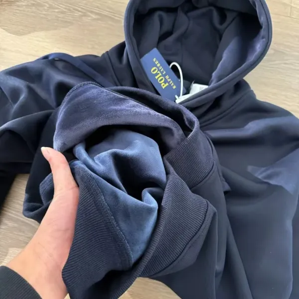 Polo Ralph Lauren Logo Hoodie Navy - 4