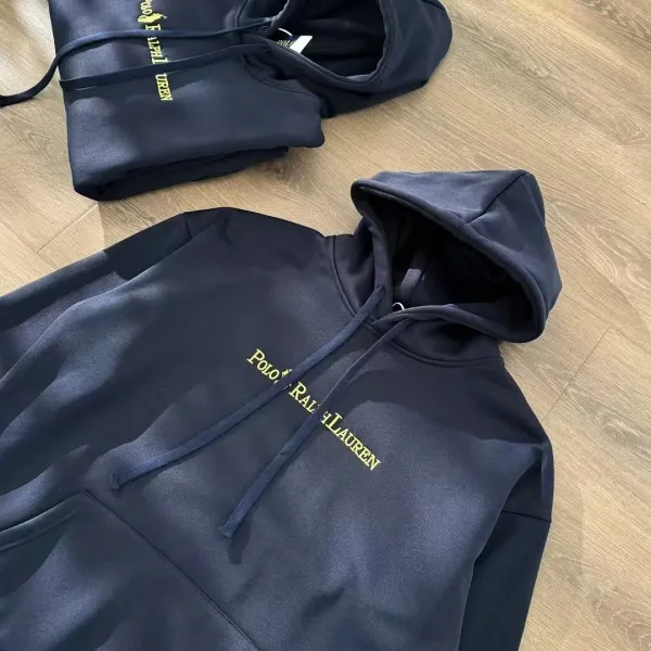 Polo Ralph Lauren Logo Hoodie Navy - 8