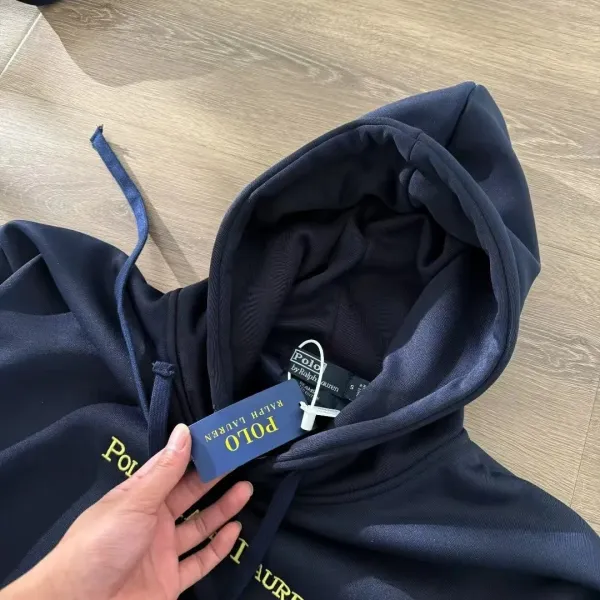 Polo Ralph Lauren Logo Hoodie Navy - 6