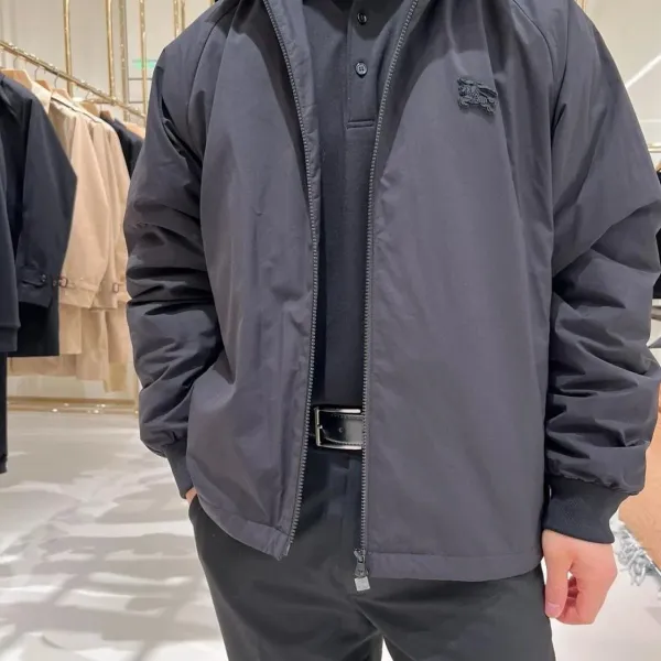 Burberry Lightweight Windbreaker Jacket Black Outerwear - 4