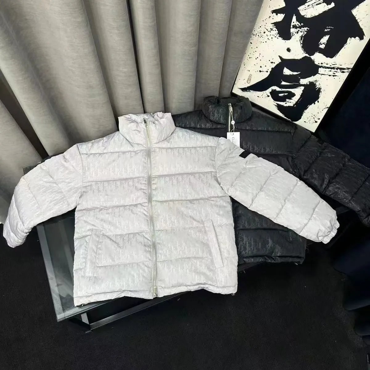 品质批发价字母羽绒棉服老花男女冬季立领加厚休闲保暖   2
