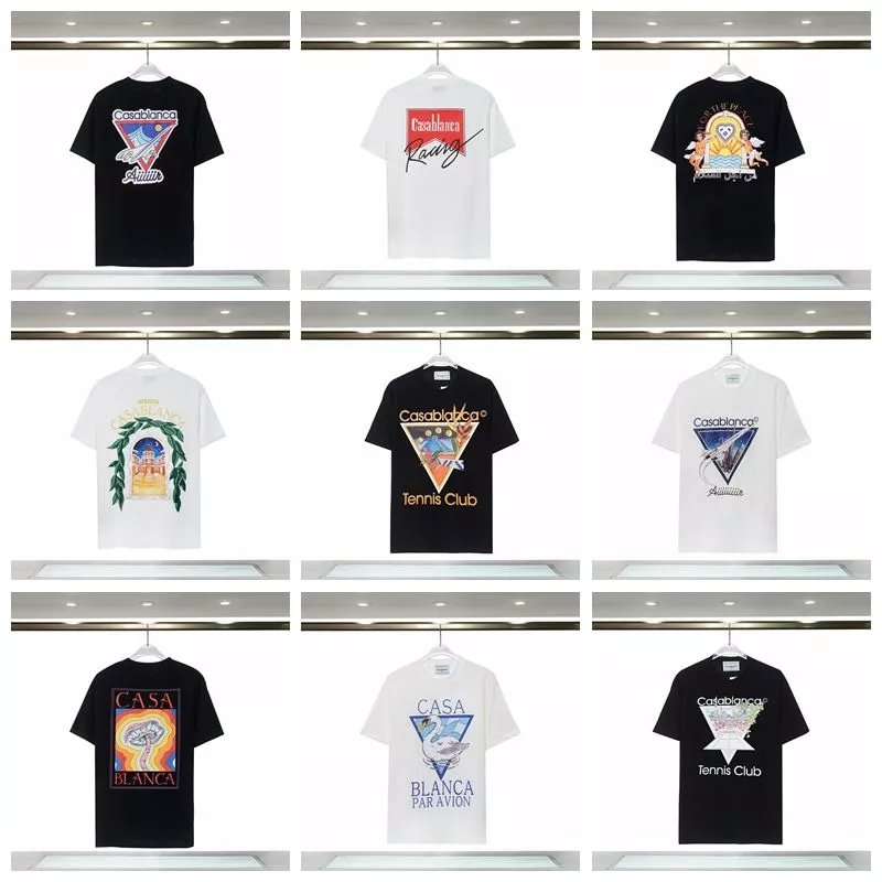 夏季新款天鹅网球运动休闲短袖T恤潮牌男女