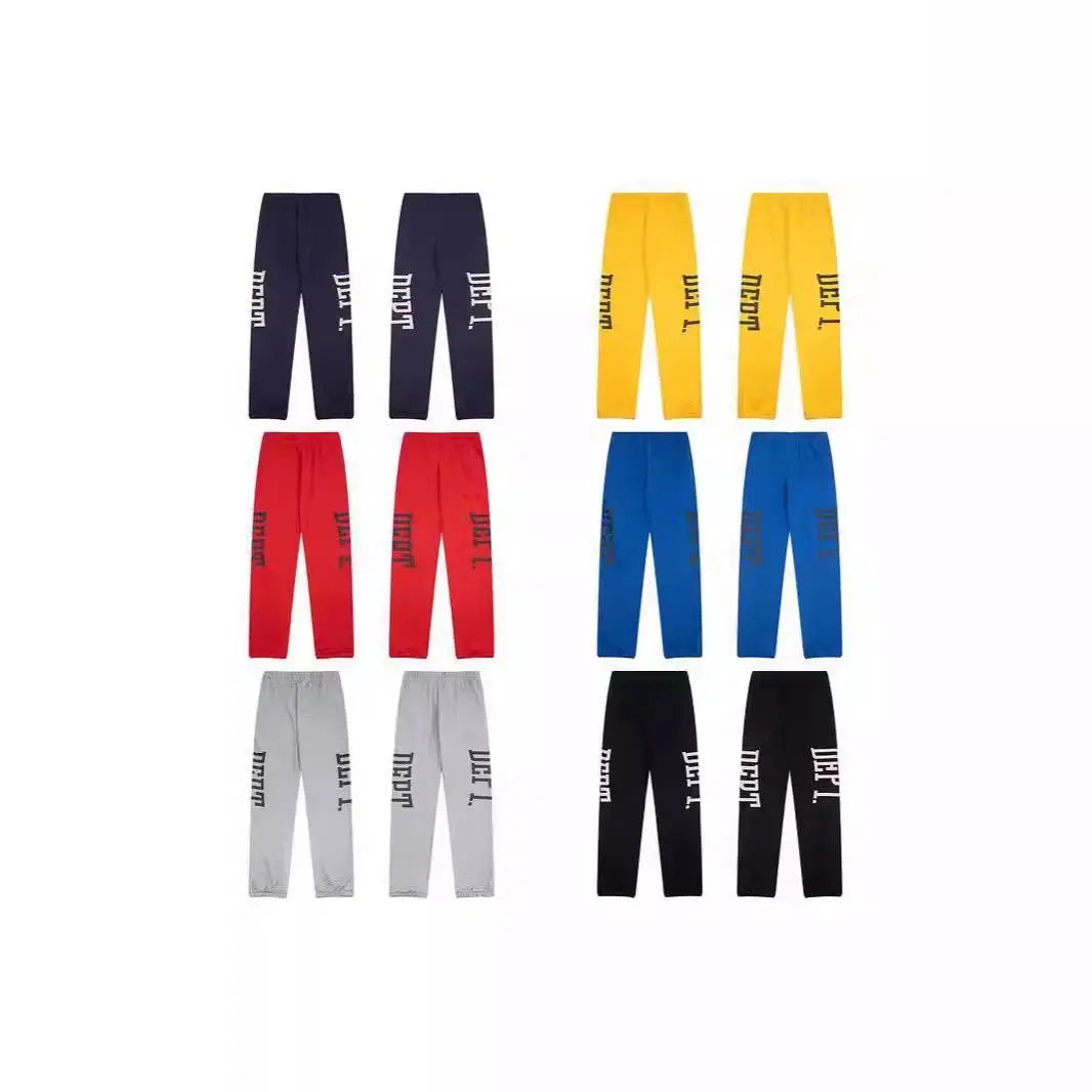 跨境欧美潮牌Gallery Dept字母印花高街休闲运动长裤男女卫裤