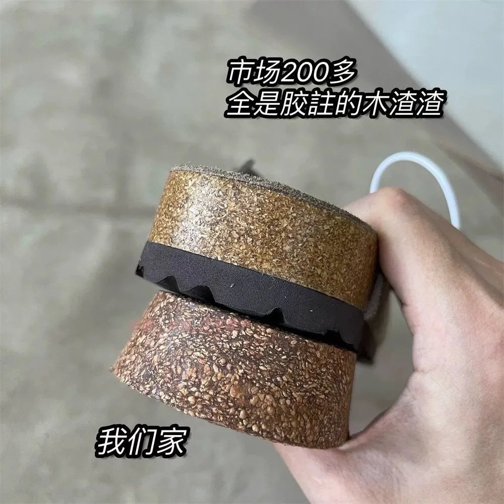 防水版本BK外贸单尾货博肯半托男女包头托桑坡头层牛皮软木 4