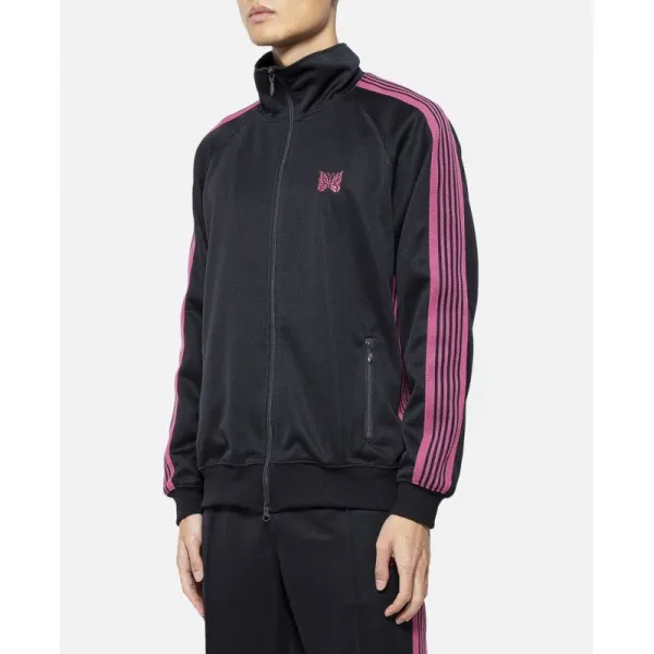 BUTTERFLY EFFECT x Adidas Originals Track Jacket Black Pink Striped Outerwear - 1