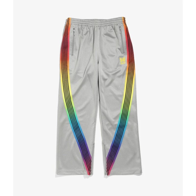 Bape x彩虹 Stripe Track Pants Gray Multicolor Sweatpants - 1