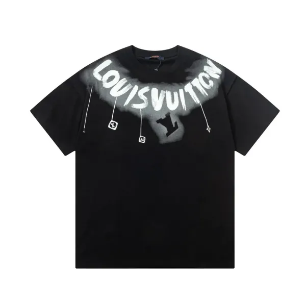 Louis Vuitton Monogram All-Over Print Black T-Shirt - 75