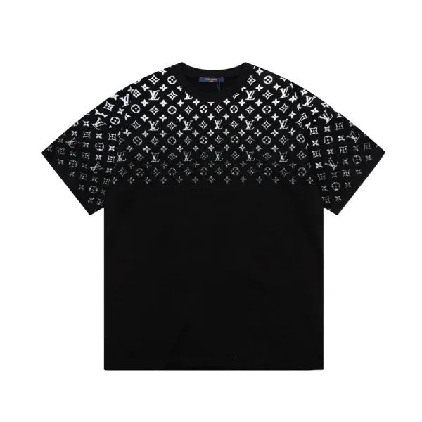 Louis Vuitton Monogram All-Over Print Black T-Shirt - 58