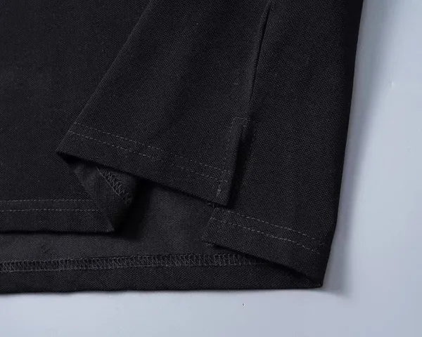 Moncler Logo Collar Black Polo - 17