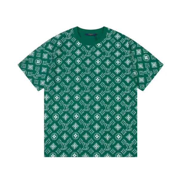 Louis Vuitton Monogram All-Over Print Black T-Shirt - 56