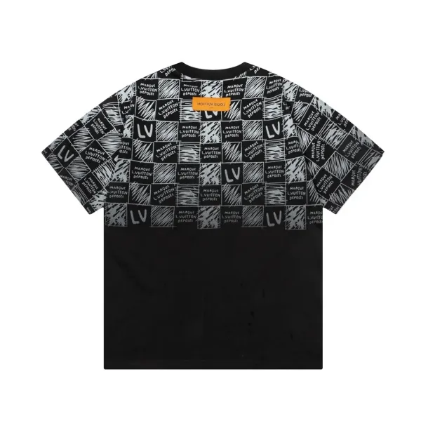 Louis Vuitton Monogram All-Over Print Black T-Shirt - 46