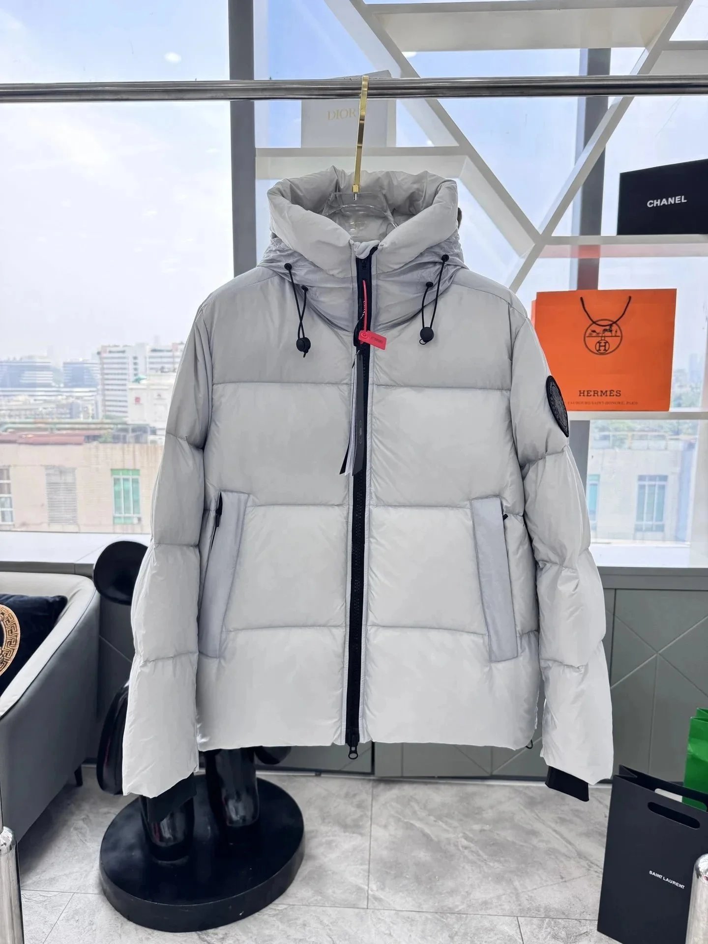 Canada Goose Lodge Down Jacket Navy Blue - 22