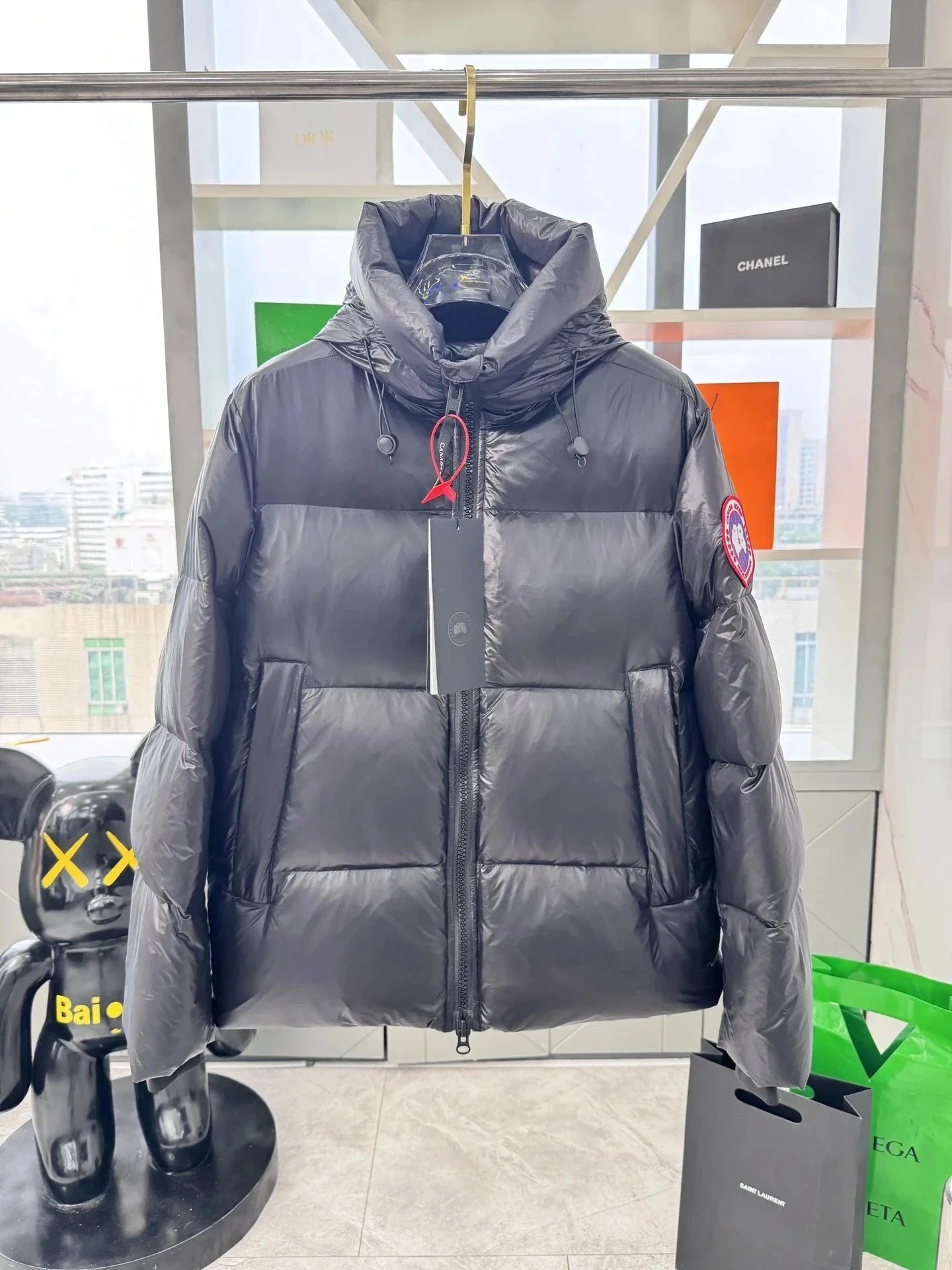 Canada Goose Lodge Down Jacket Navy Blue - 25