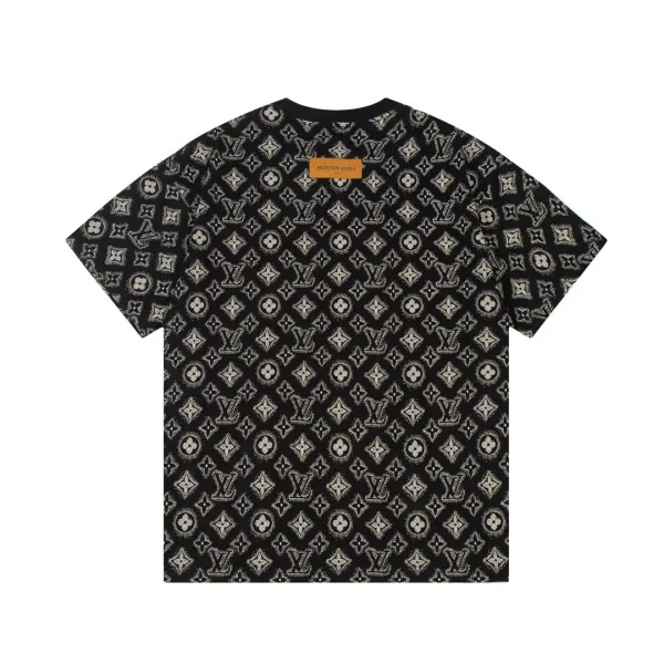 Louis Vuitton Monogram All-Over Print Black T-Shirt - 55