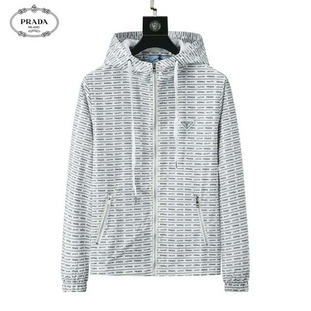 Burberry Jackets Hooded zip-up check windbreaker product detail image 10