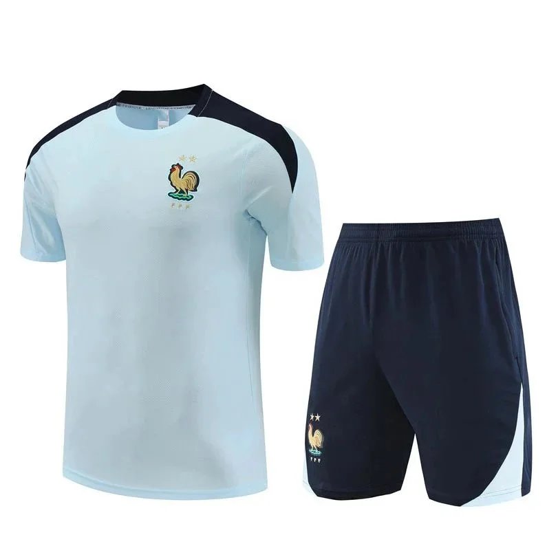 CBF Brazil National Team Training Kit Green/Navy Sports-T-Shirt and Sports-Shorts - 7