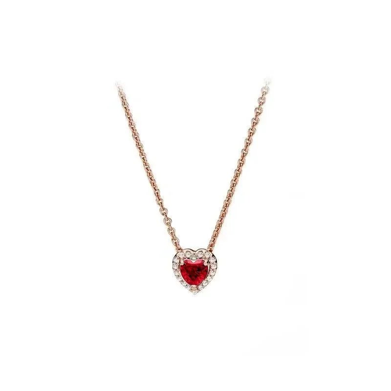 BB-03 (Rose Gold Red Necklace)