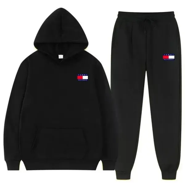 Tommy Hilfiger Logo Hoodie and Sweatpants Set Yellow - 7