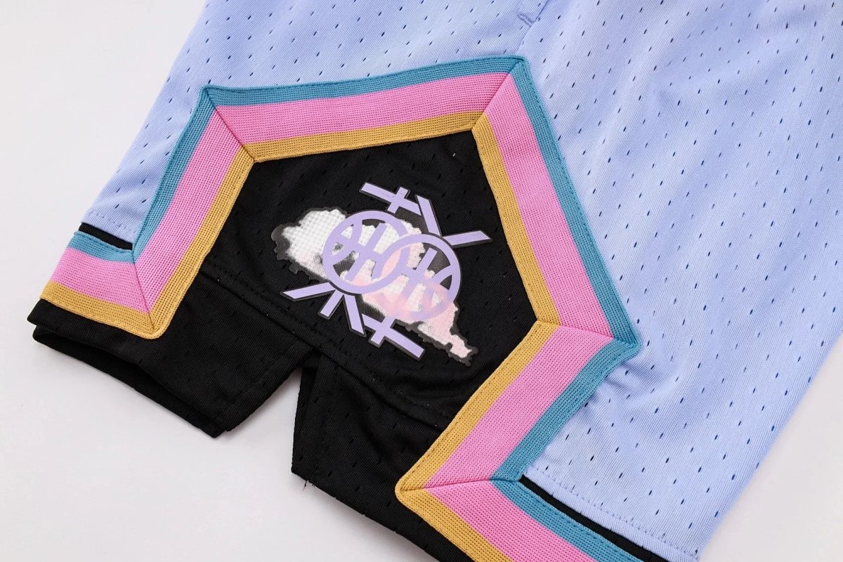 Air Jordan Mesh Shorts Pink and Blue Multicolor Shorts product detail 17 in Litbuy spreadsheet finds