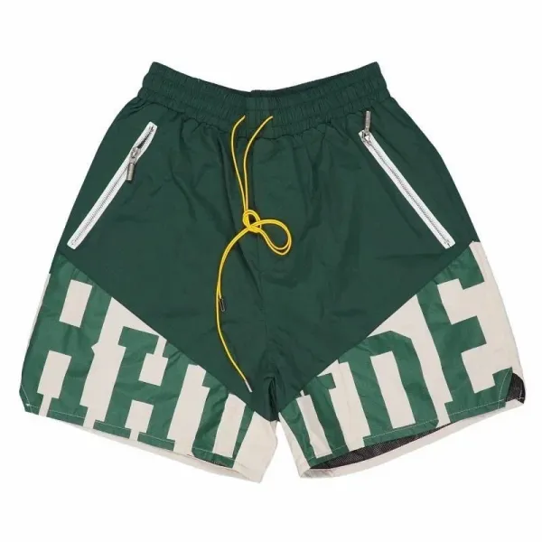 Rhude Logo Swim Shorts Black - 16