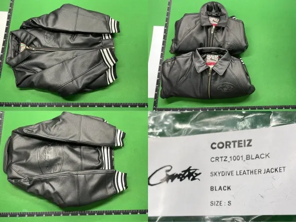 Corteiz Arc Down Jacket Black with Yellow Lining - 2