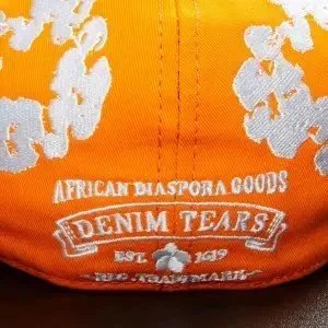 Design Trucker Cap with Star and Abstract Tree Print Black Hats - 11