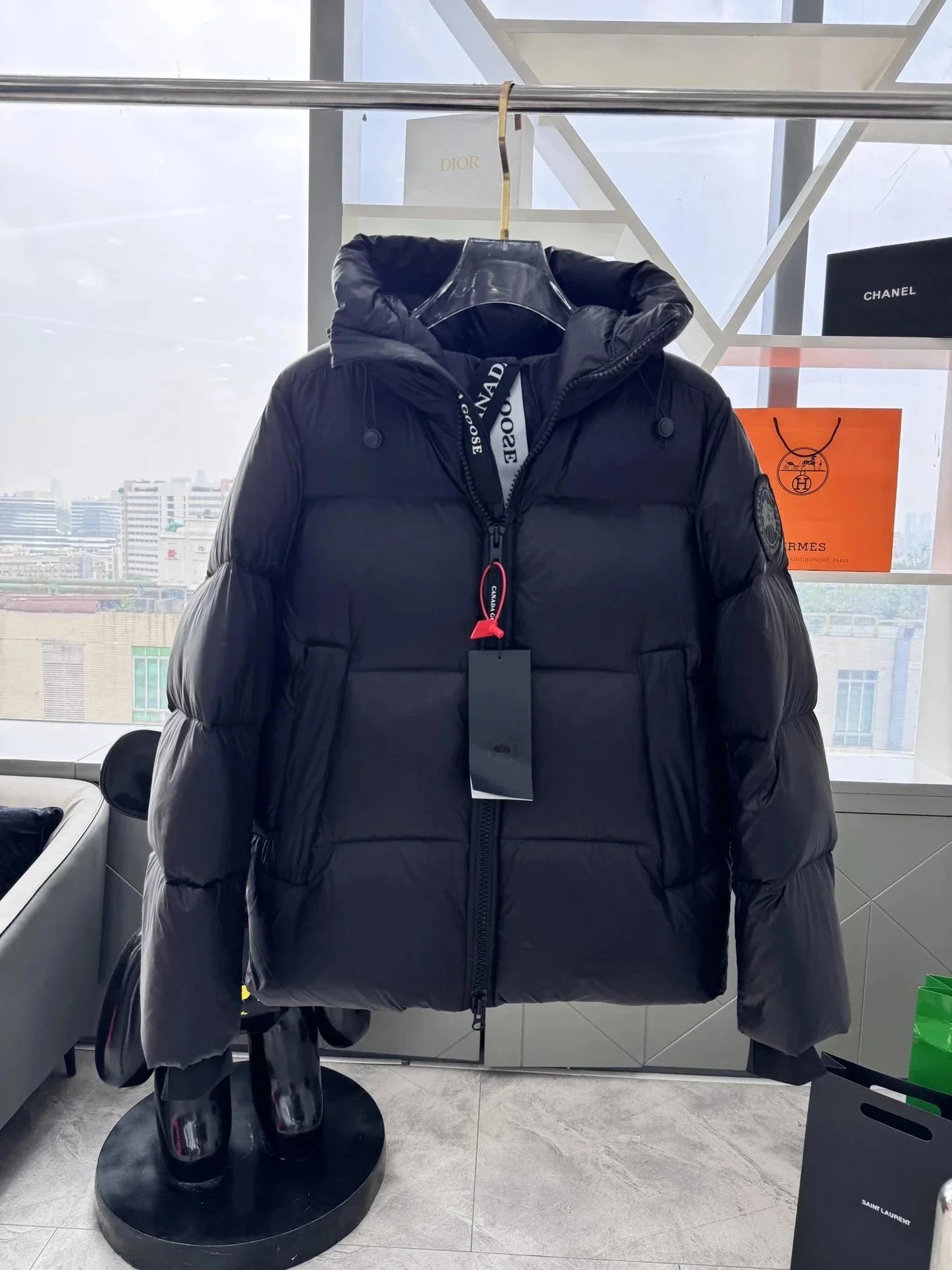 Canada Goose Lodge Down Jacket Navy Blue - 23