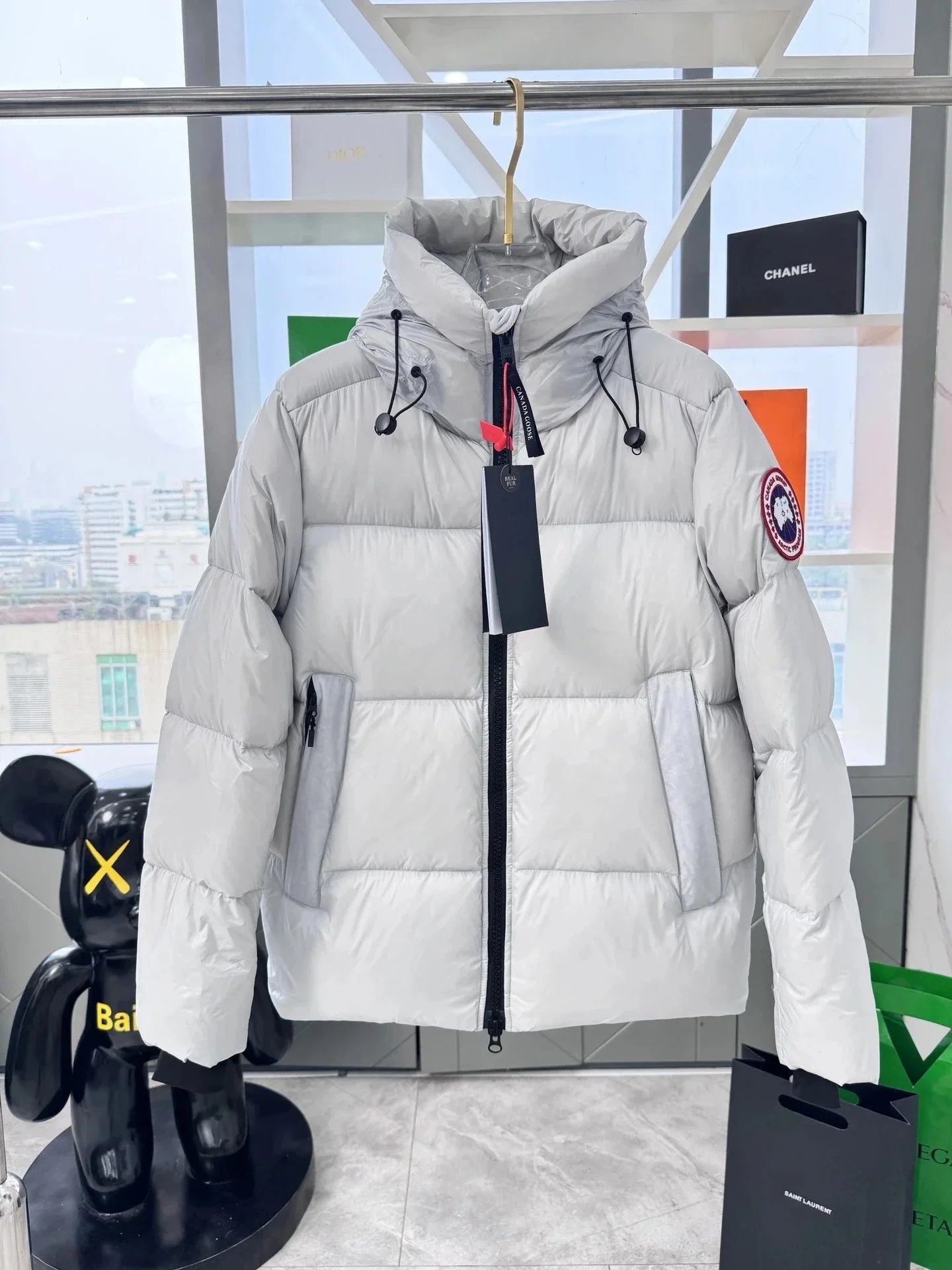 Canada Goose Lodge Down Jacket Navy Blue - 24