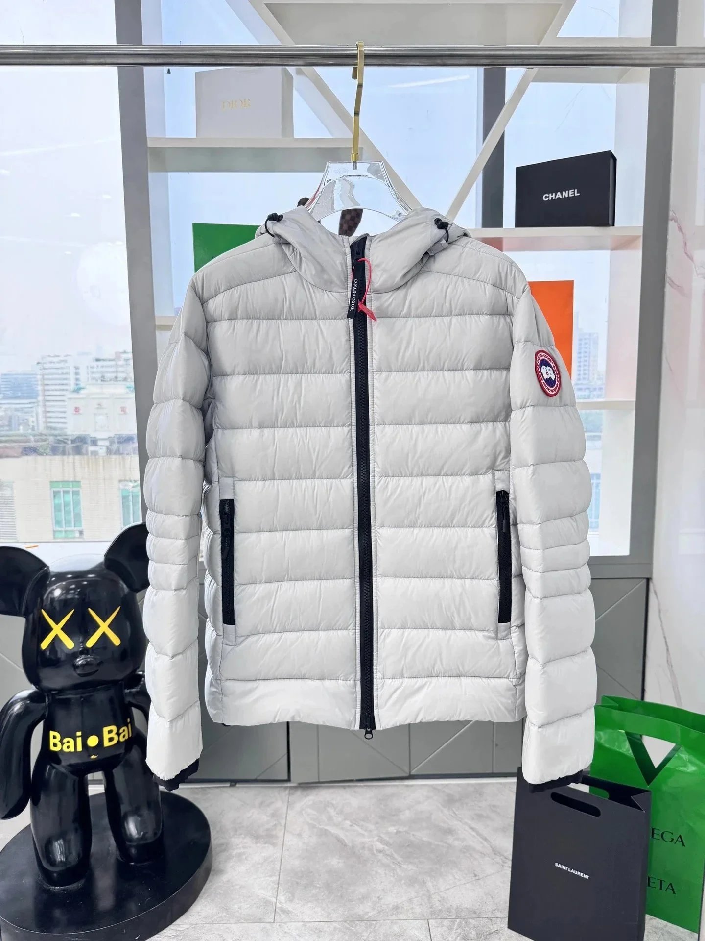 Canada Goose Lodge Down Jacket Navy Blue - 33