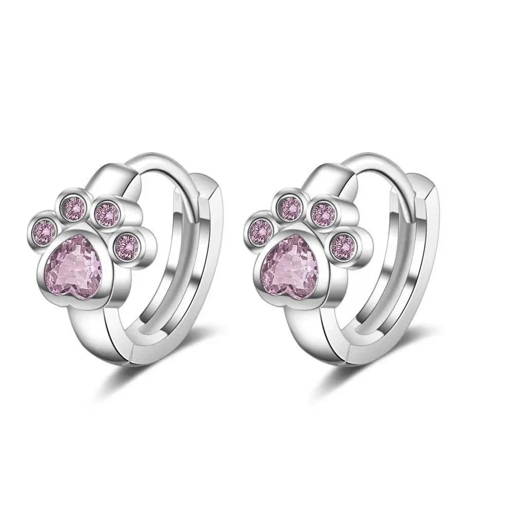 BB-21 (Pink Cat Print Earrings)