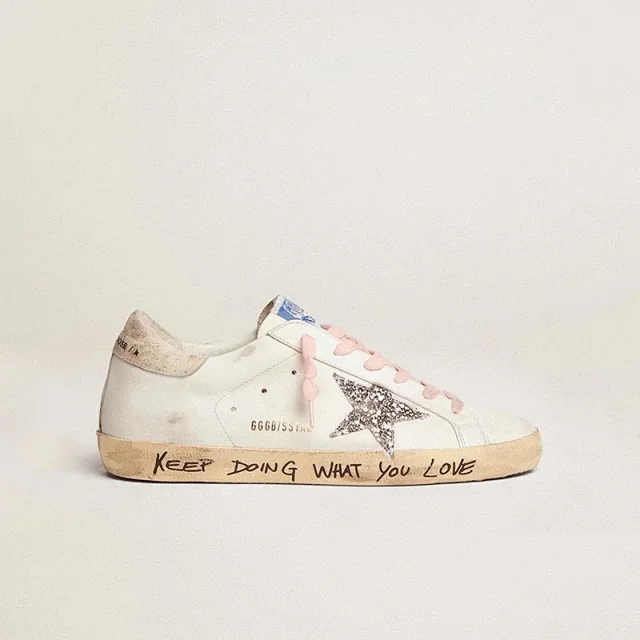 Golden Goose Sneakers Low-top distressed with star appliqué product detail image 18