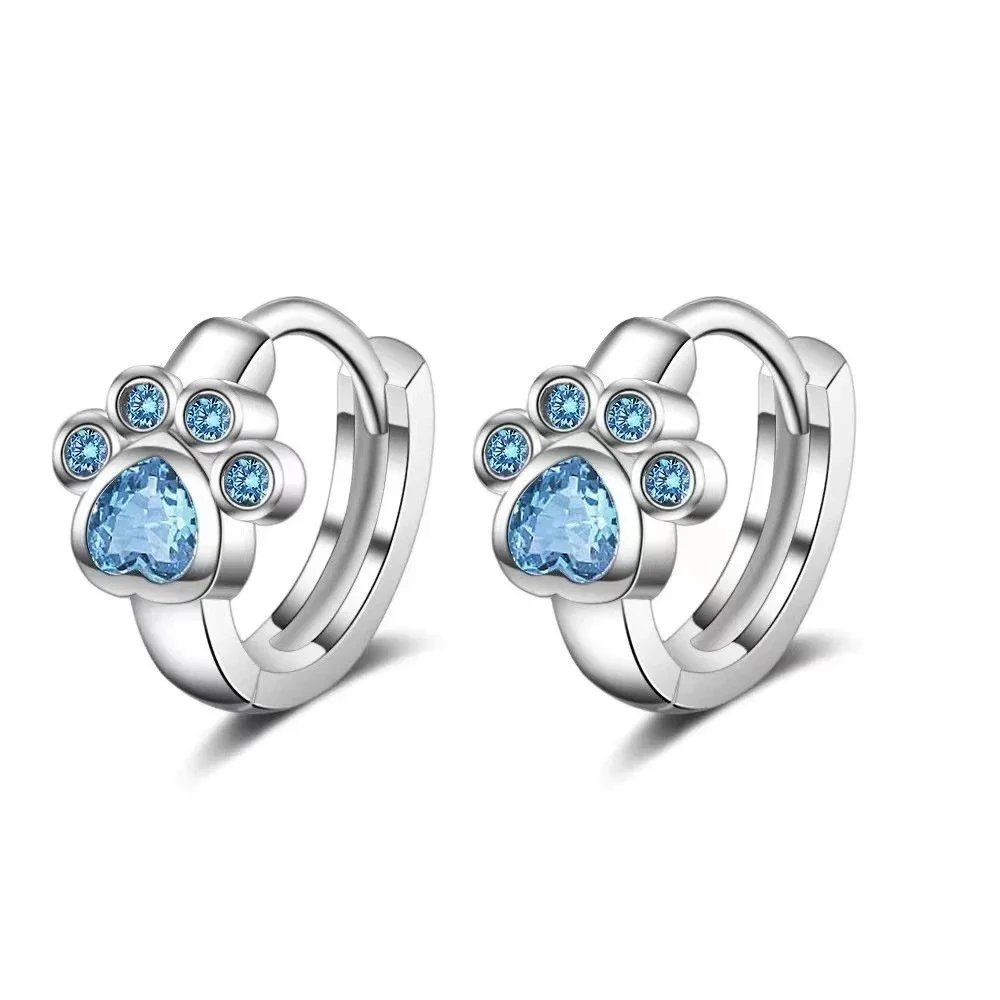 BB-20 (Blue Cat Print Earrings)