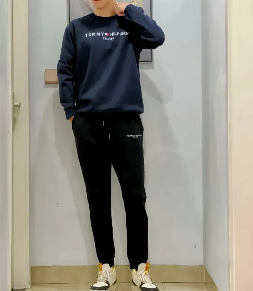 Tommy Hilfiger Logo Hoodie and Sweatpants Set Yellow - 3
